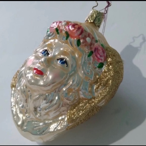 CHERUB 46 YEAR OLD GERMANY GLASS ORNAMENT EXCELLENT !! - Picture 2 of 5